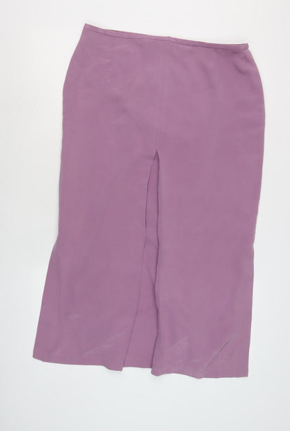 JV Collection Women's Purple Midi Pencil Skirt Size 14