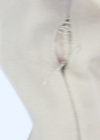 Stradivarius Women's Beige Chino Shorts, Size 10, Casual, Pleated