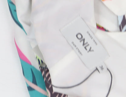 ONLY Women's Multicoloured Floral Slip Dress V-Neck Size 6