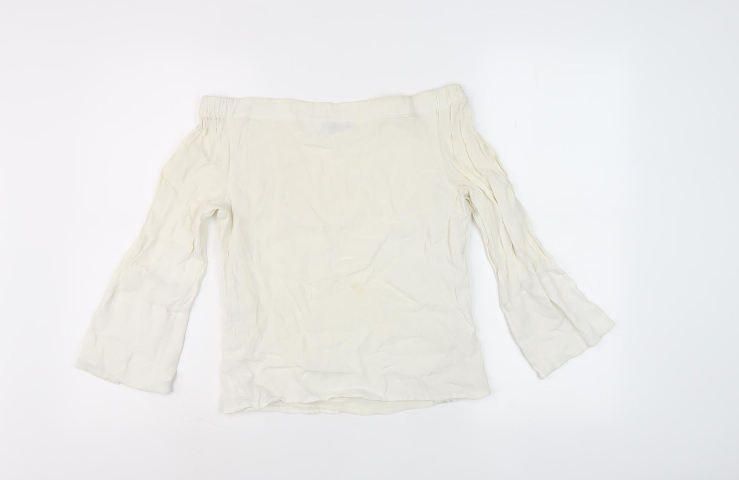 Womens UK Size 6 Mint Velvet Ivory Basic Blouse