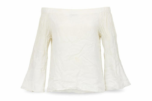 Womens UK Size 6 Mint Velvet Ivory Basic Blouse