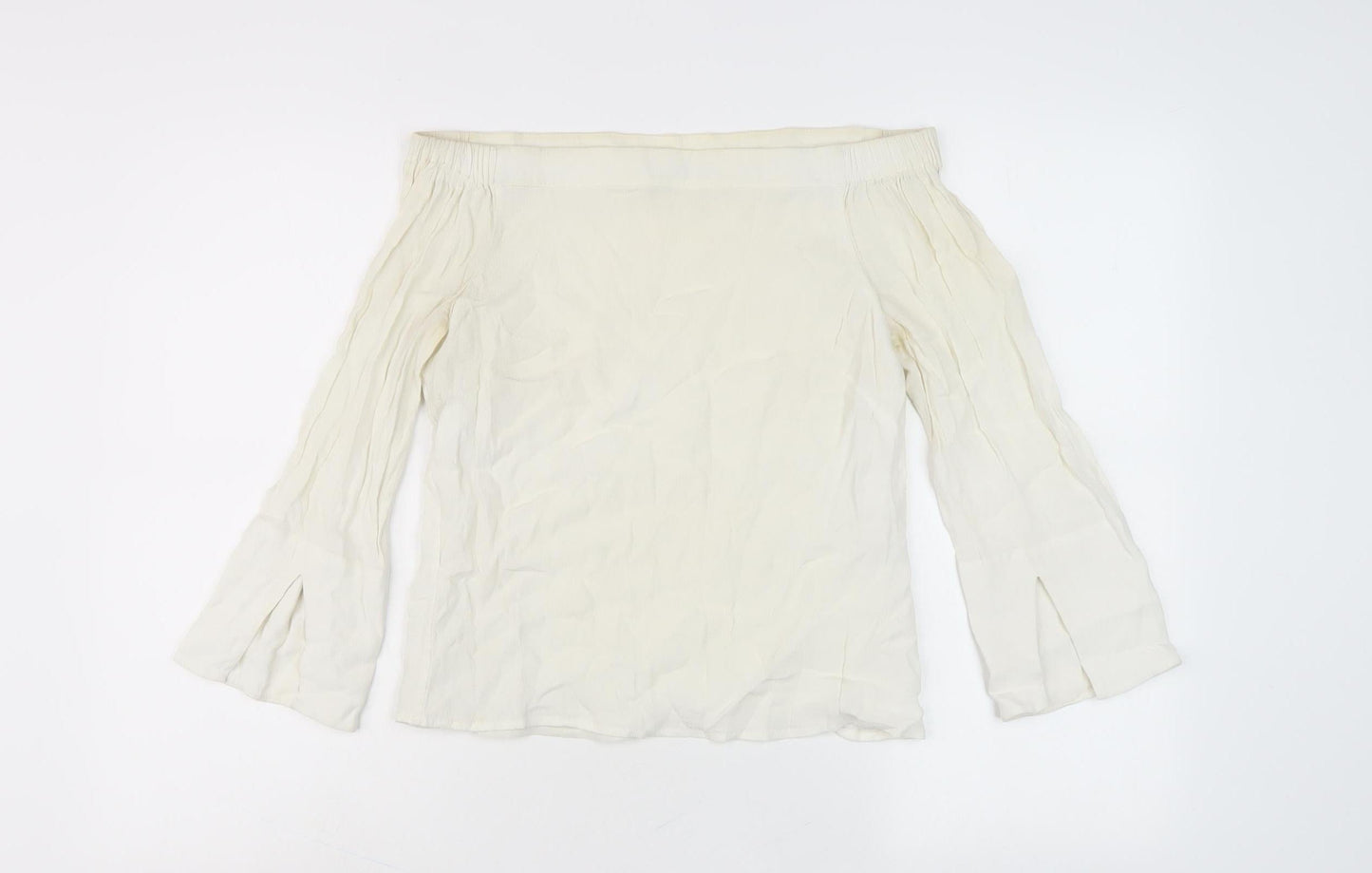 Womens UK Size 6 Mint Velvet Ivory Basic Blouse