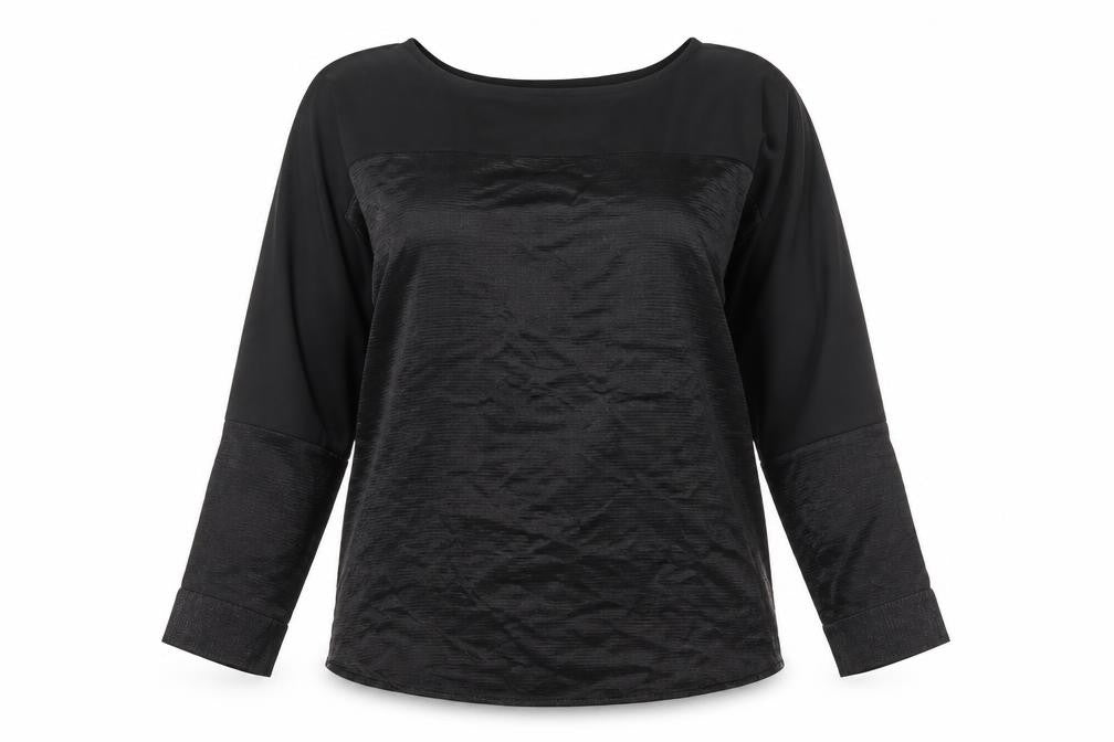 Womens UK Size M Oasis Black Basic Blouse