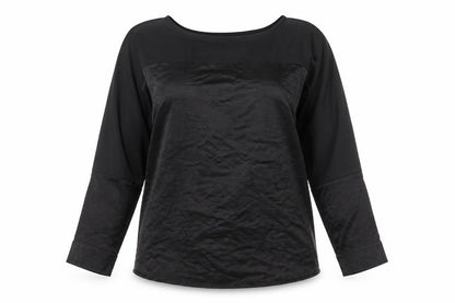 Womens UK Size M Oasis Black Basic Blouse
