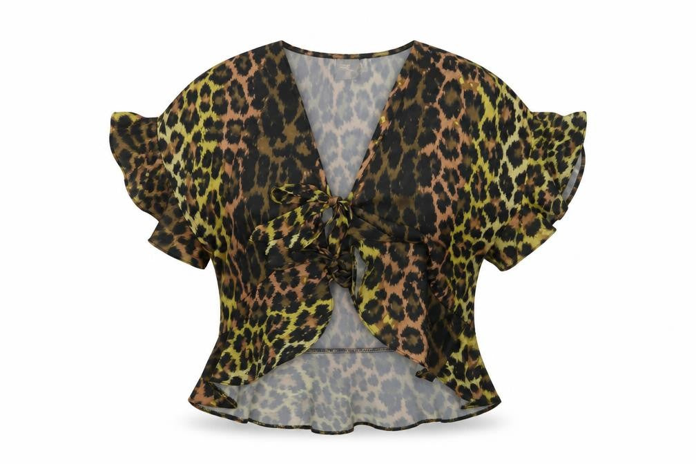 Womens UK Size S ASOS Multicoloured Kimono Blouse