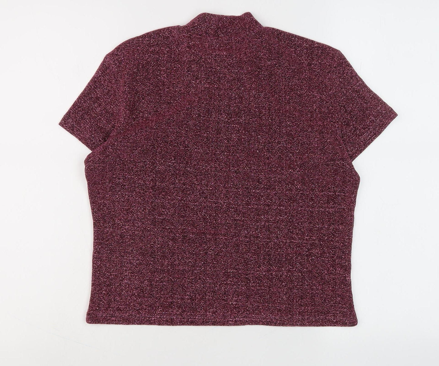 Womens UK Size M Monki Purple Basic Blouse