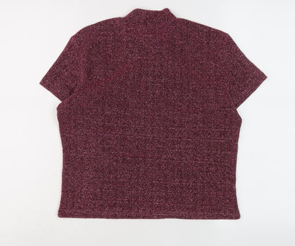 Womens UK Size M Monki Purple Basic Blouse