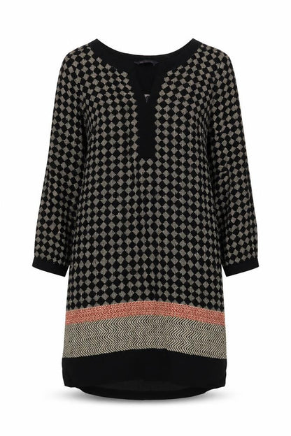 Marks and Spencer Women's Black Geometric Dress, Size 12