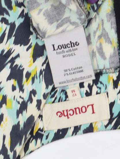 Louche Women's Multicoloured Shift Dress Size 12