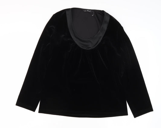 Womens UK Size 10 Paul Separates Black Basic Blouse