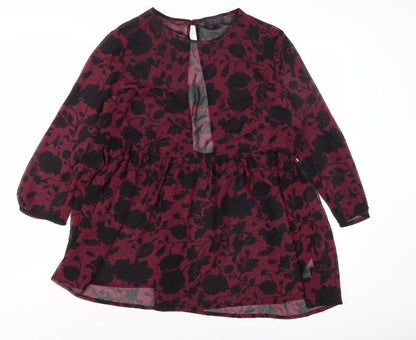 Womens UK Size 16 Topshop Multicoloured Basic Blouse