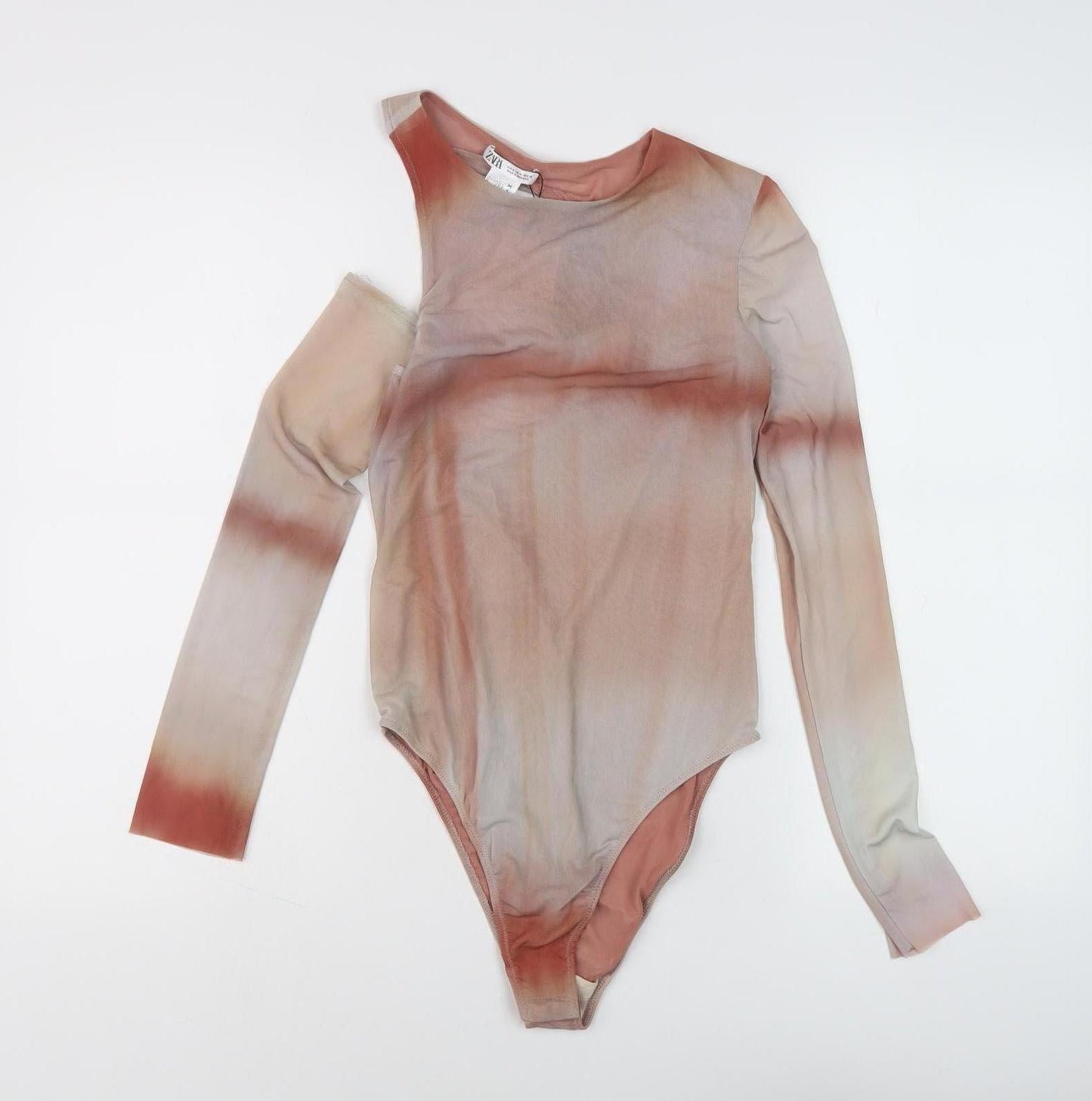 Zara Women Multicoloured M Bodysuit Ombré Style New
