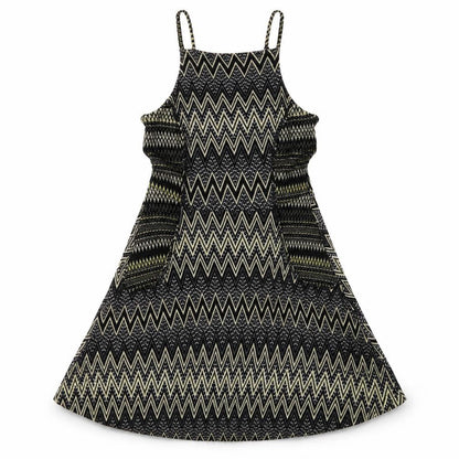 Topshop Women's Multicoloured Size 10 Chevron Dress