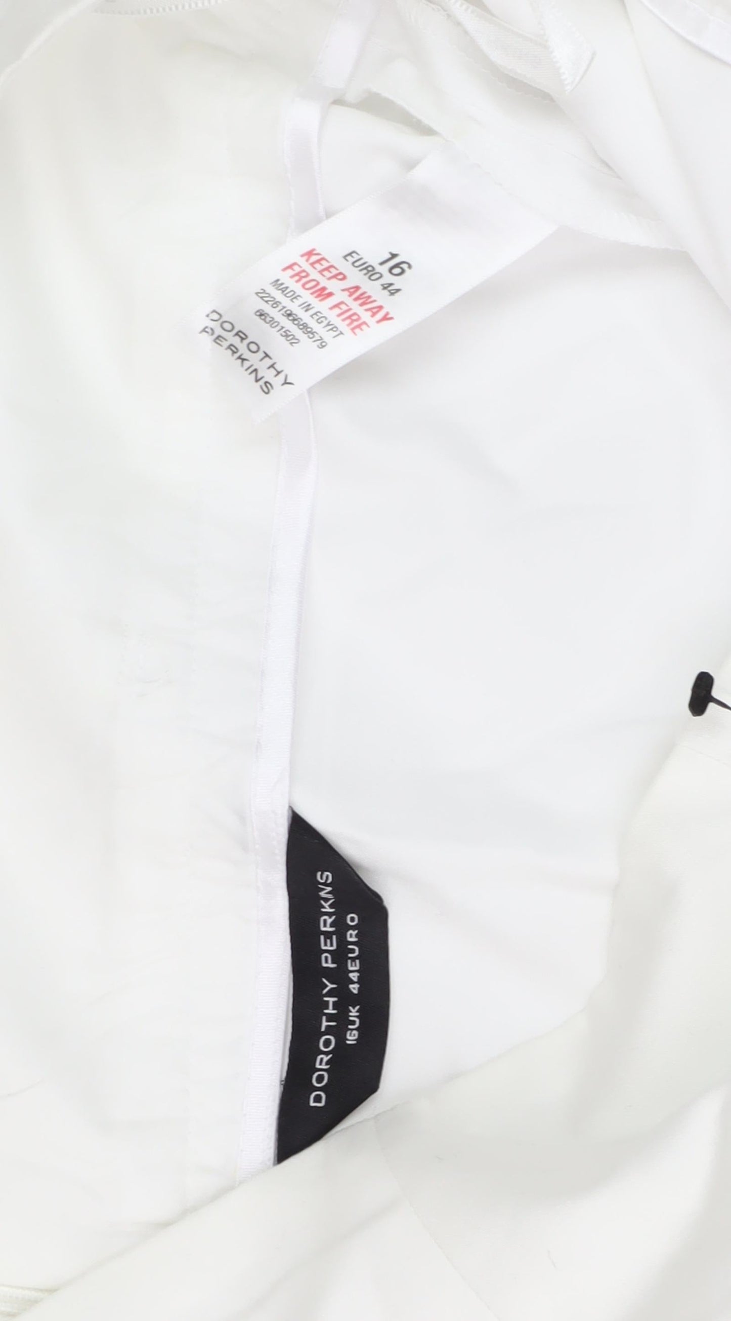 Dorothy Perkins Women White High Rise Casual Skirt 16