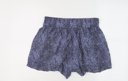 Marks and Spencer Women's Blue Animal Print Shorts