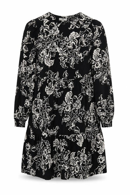 Marks and Spencer Women Black Floral Dress Size 8