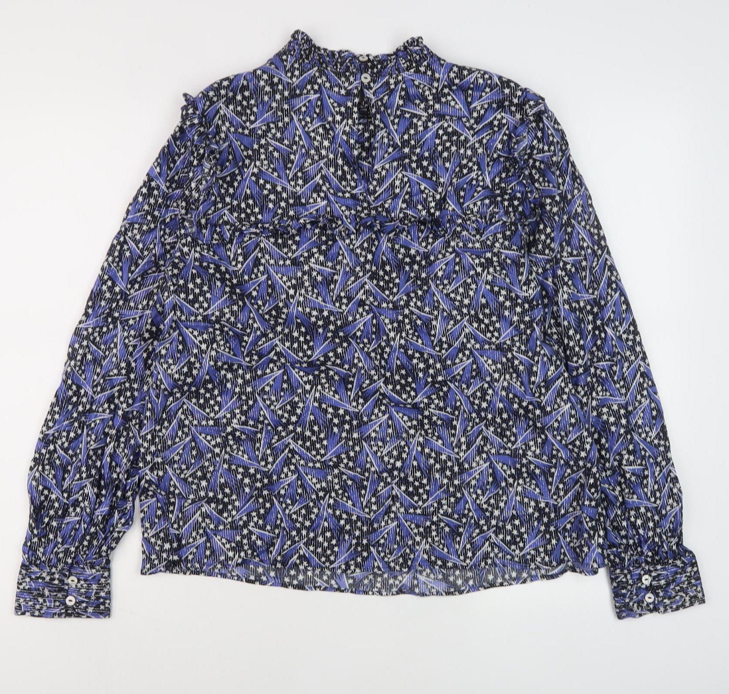 Womens UK Size 14 Marks and Spencer Blue Basic Blouse