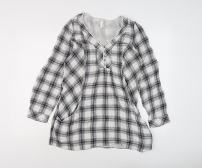 Womens UK Size 12 Marks and Spencer Grey Basic Blouse