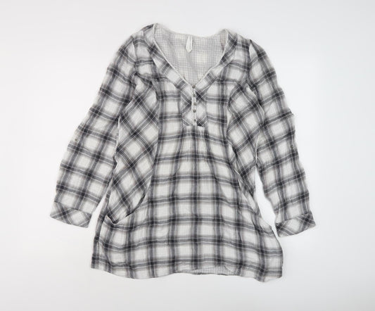 Womens UK Size 12 Marks and Spencer Grey Basic Blouse