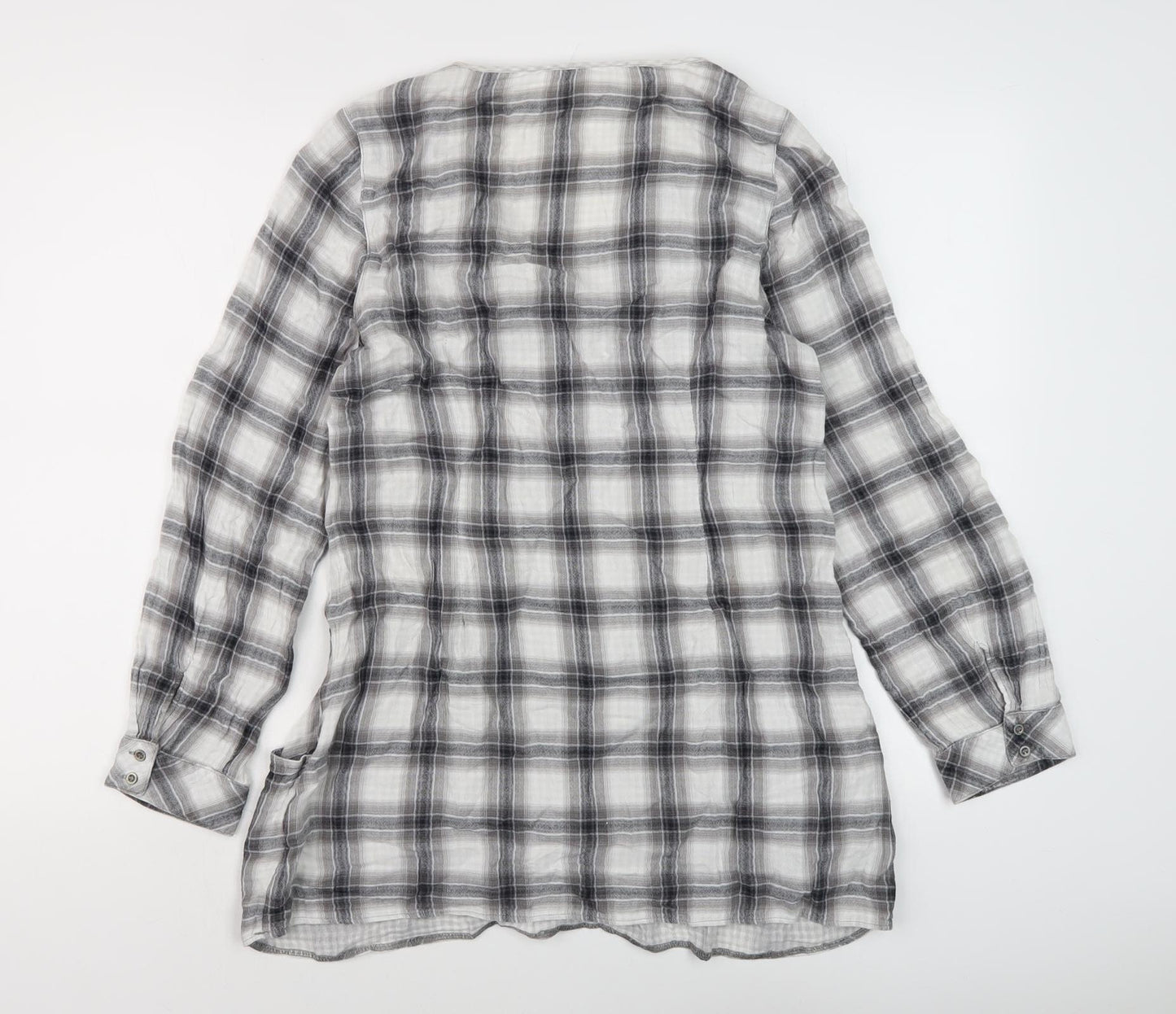 Womens UK Size 12 Marks and Spencer Grey Basic Blouse