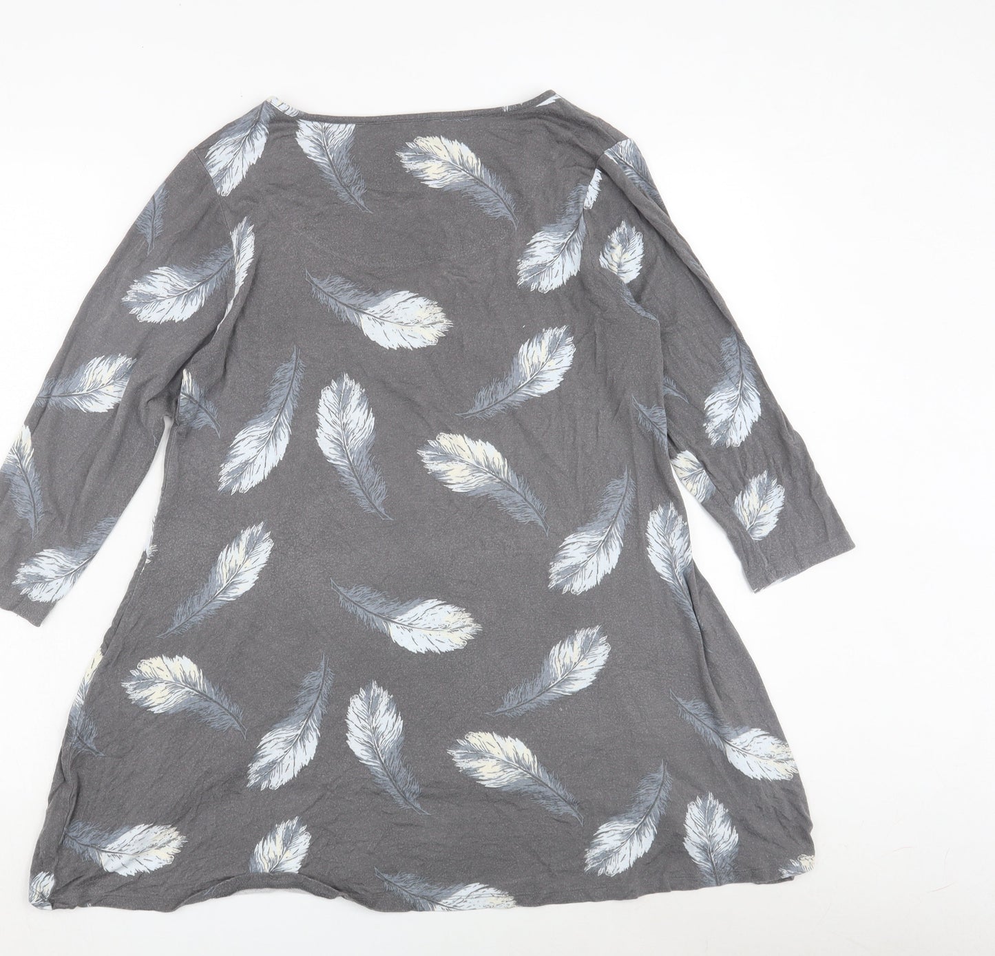 Laura Ashley Women's Grey Feather Tunic, Size 12