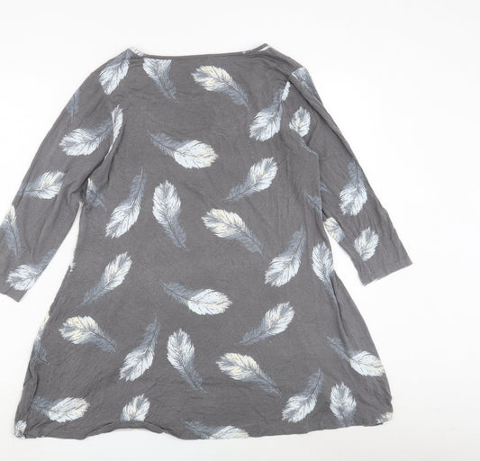 Laura Ashley Women's Grey Feather Tunic, Size 12