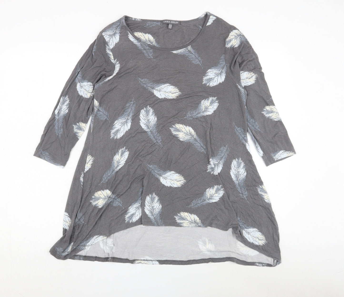 Laura Ashley Women's Grey Feather Tunic, Size 12