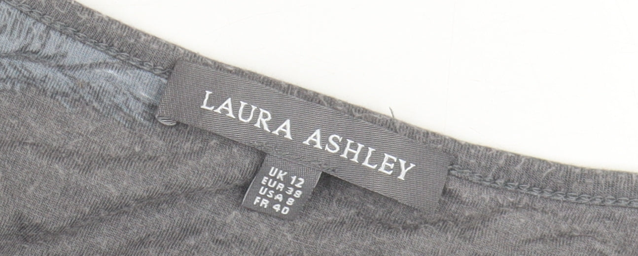 Laura Ashley Women's Grey Feather Tunic, Size 12