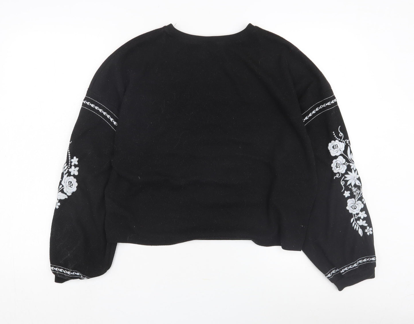Womens UK Size S New Look Black Pullover Jumper