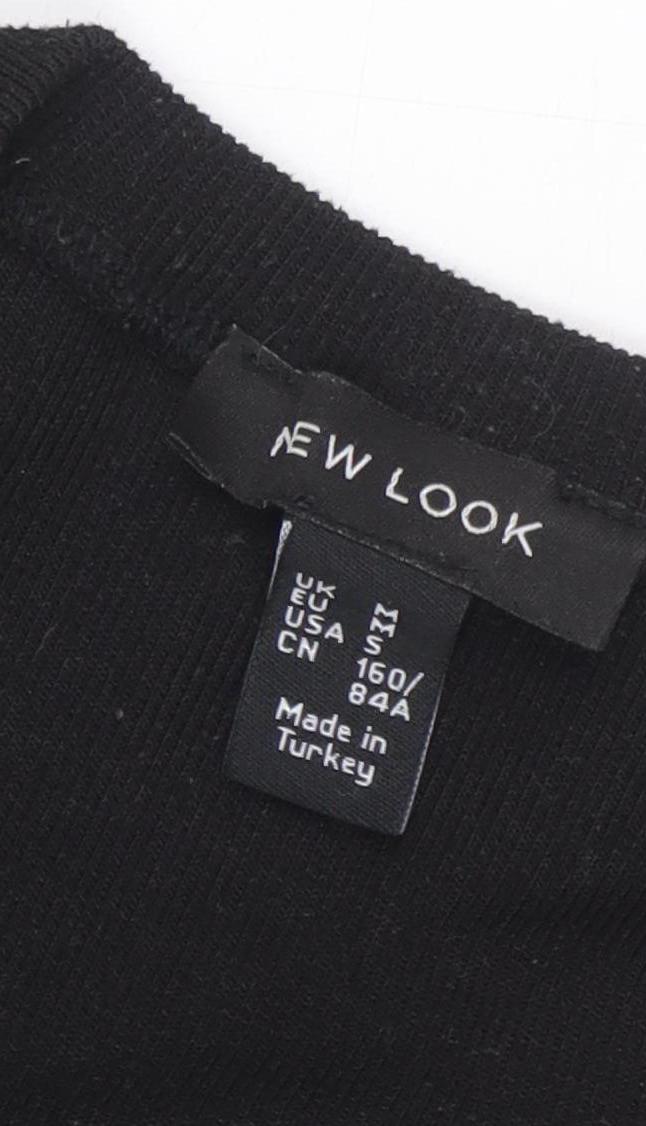 Womens UK Size S New Look Black Pullover Jumper