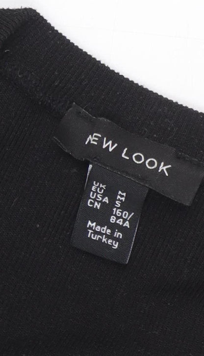 Womens UK Size S New Look Black Pullover Jumper