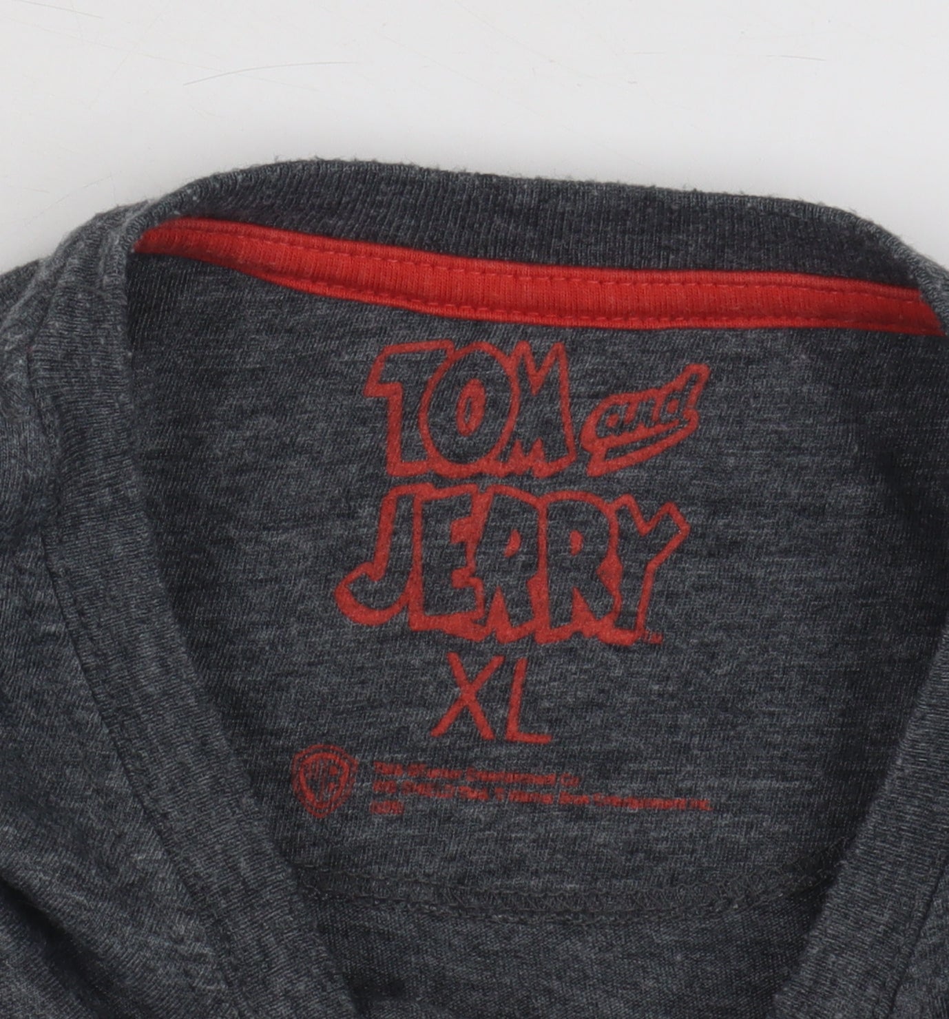 Tom & Jerry Men's Grey XL Cartoon T-Shirt