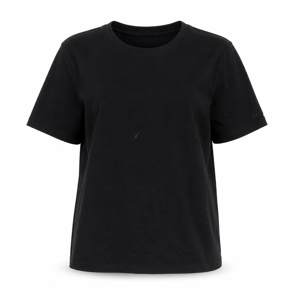 Womens UK Size M Calvin Klein Black Basic T-Shirt