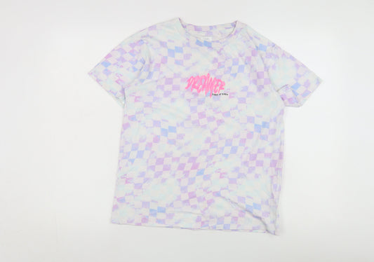 Womens UK Size 12 NEXT Multicoloured Basic T-Shirt