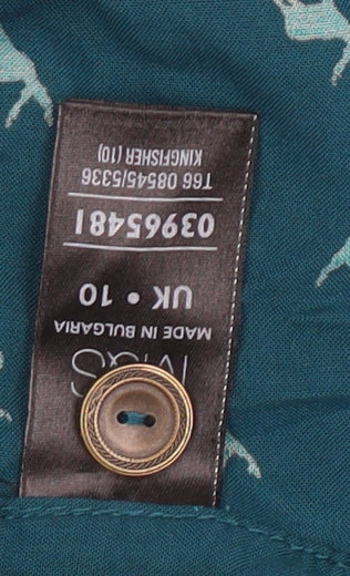 Marks and Spencer Women's Blue Animal Print Shorts