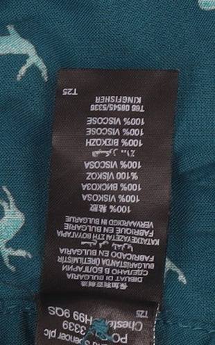 Marks and Spencer Women's Blue Animal Print Shorts