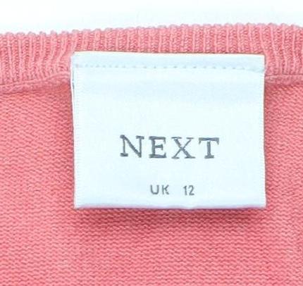 Womens UK Size 12 NEXT Pink Basic Tank