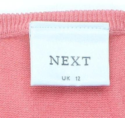Womens UK Size 12 NEXT Pink Basic Tank