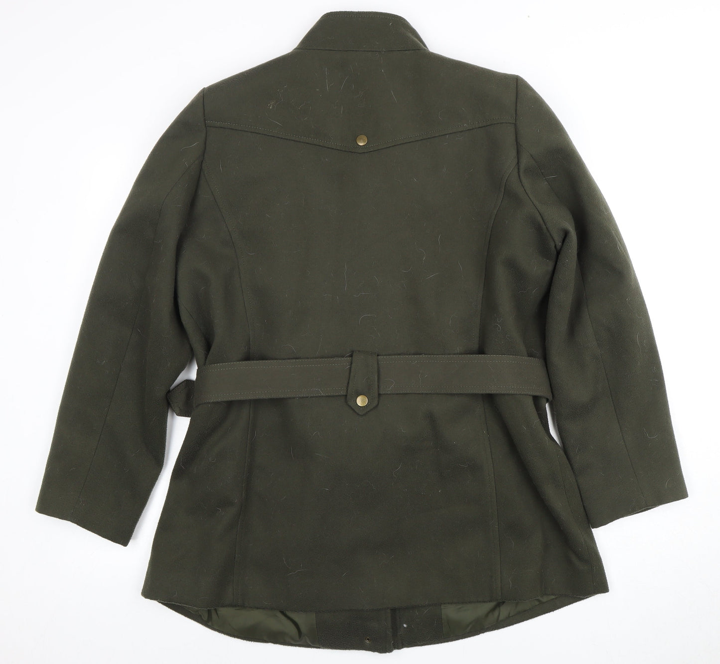 Womens UK Size 12 BM Green Military Jacket