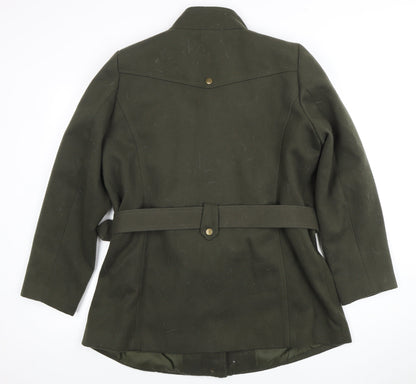 Womens UK Size 12 BM Green Military Jacket
