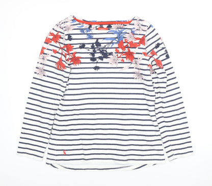 Joules Women's Multicoloured Striped T-Shirt Size 8