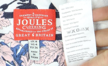 Joules Women's Multicoloured Striped T-Shirt Size 8