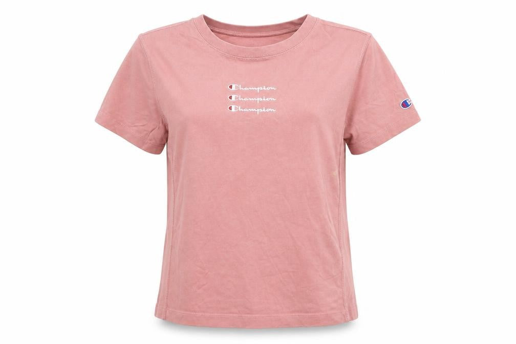 Womens UK Size M Champion Pink Basic T-Shirt