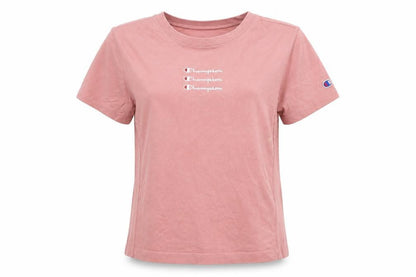 Womens UK Size M Champion Pink Basic T-Shirt