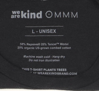 We Are Kind Black L Unisex Short Sleeve T-Shirt