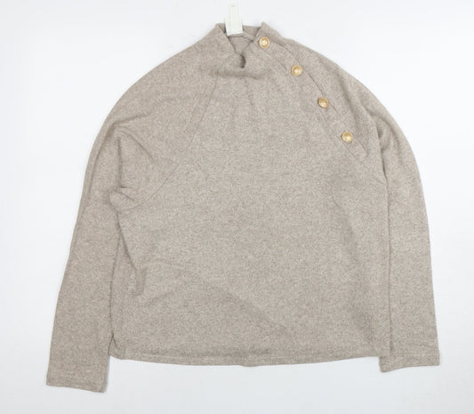 Womens UK Size XS H&M Beige Pullover Jumper