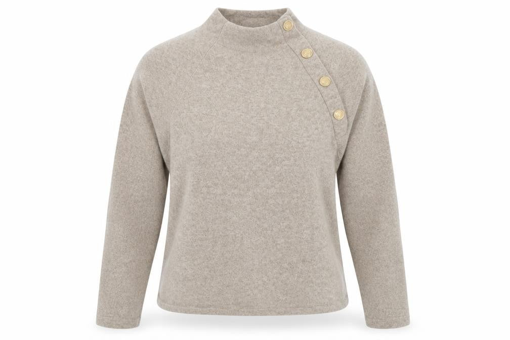 Womens UK Size XS H&M Beige Pullover Jumper