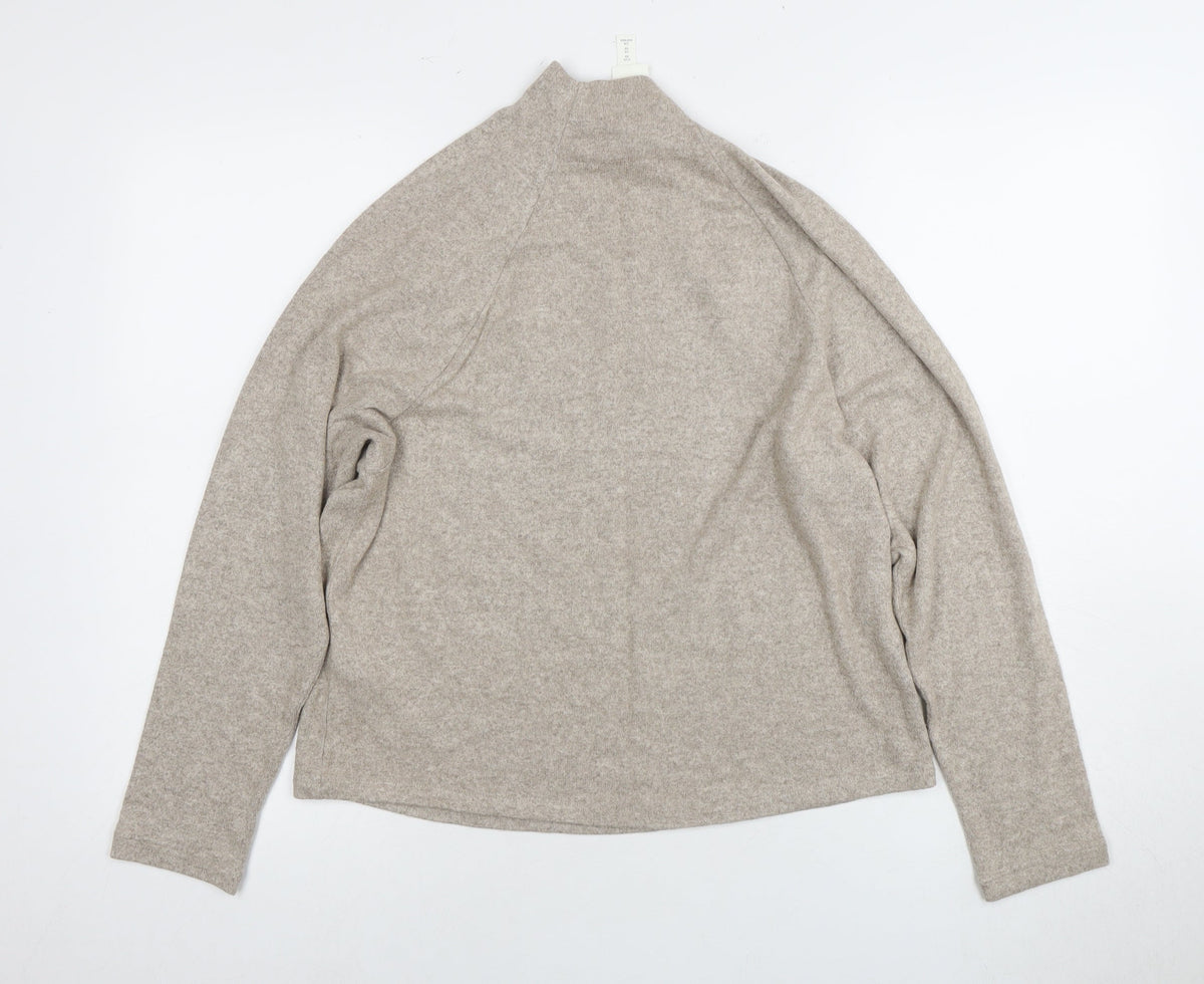 Womens UK Size XS H&M Beige Pullover Jumper