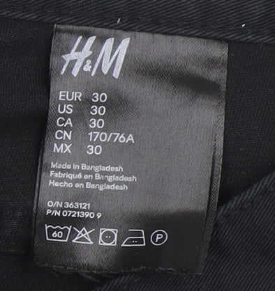 H&M Men's Black Straight Jeans Size 30