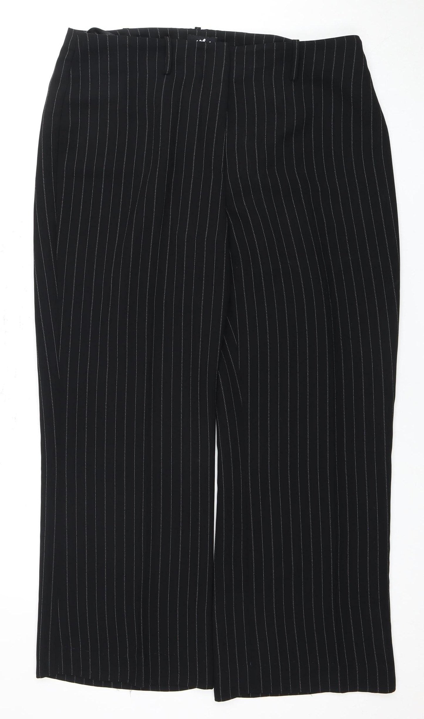 Womens UK Size 16 Marks and Spencer Regular Fit Workwear Casual Black Trousers